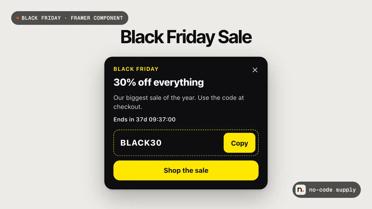 Offer Drawer, the product thumbnail