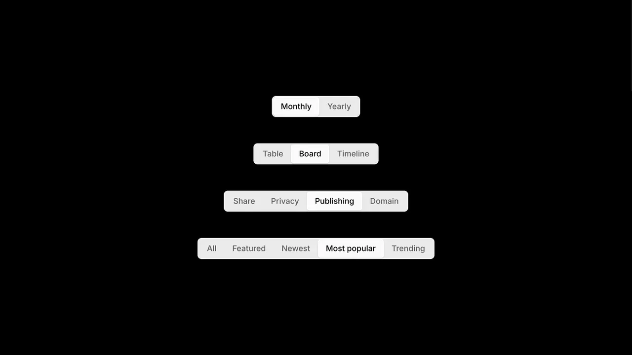 Segmented Control, the product thumbnail