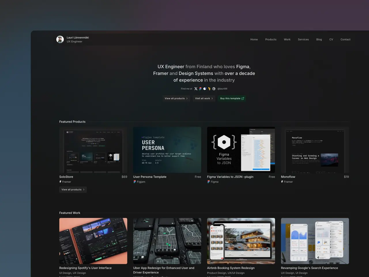 SoloStore, the Framer Marketplace thumbnail