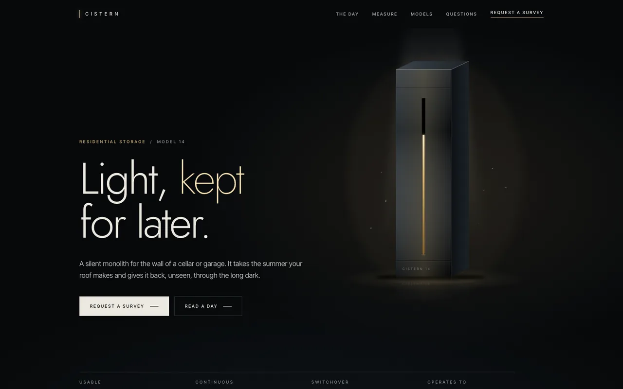 Cistern template — cover
