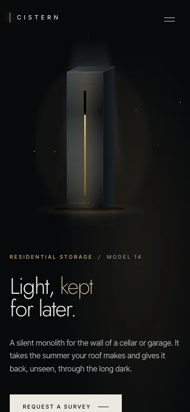 Cistern template — mobile screenshot 1