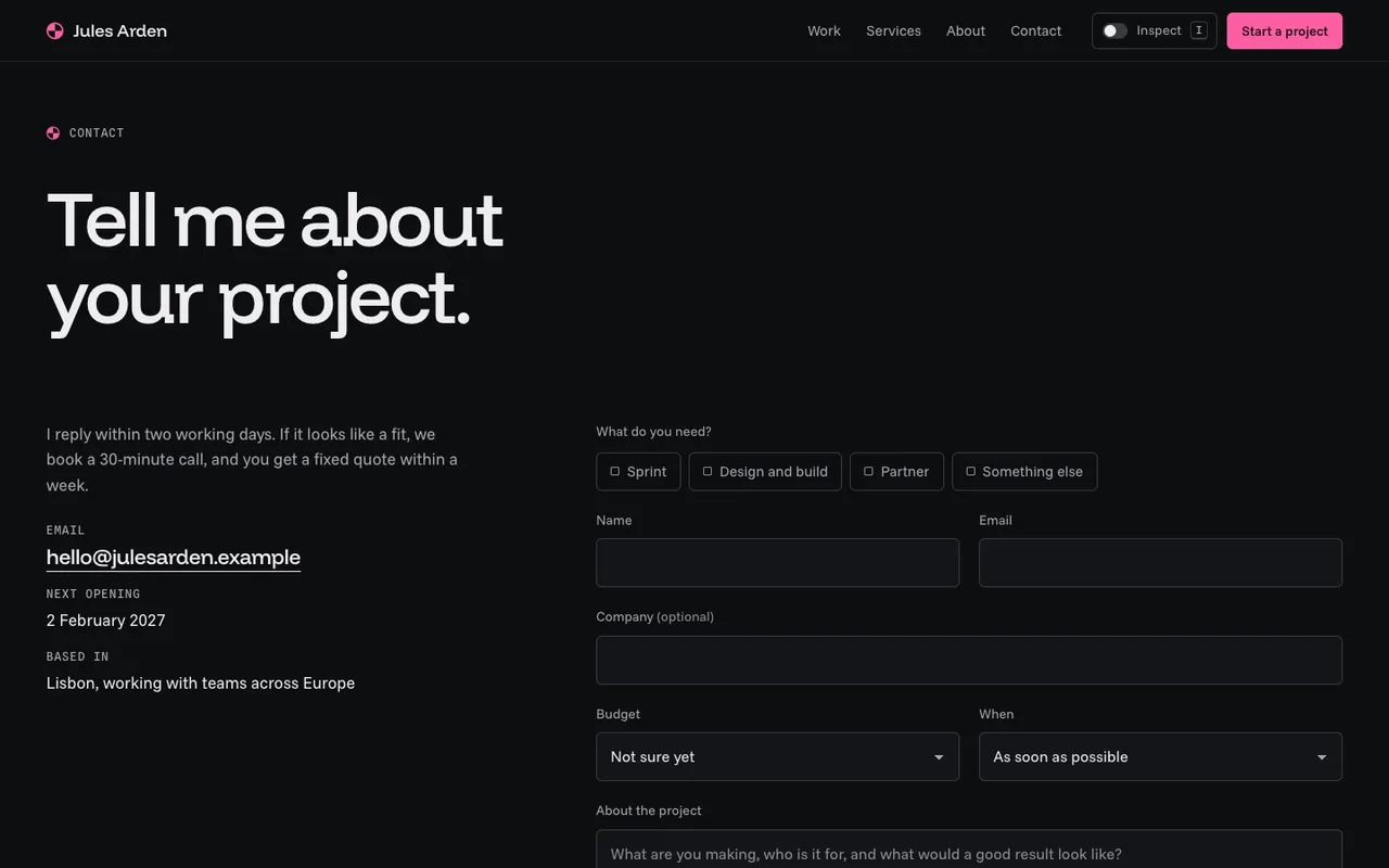 Datum template — desktop screenshot 4