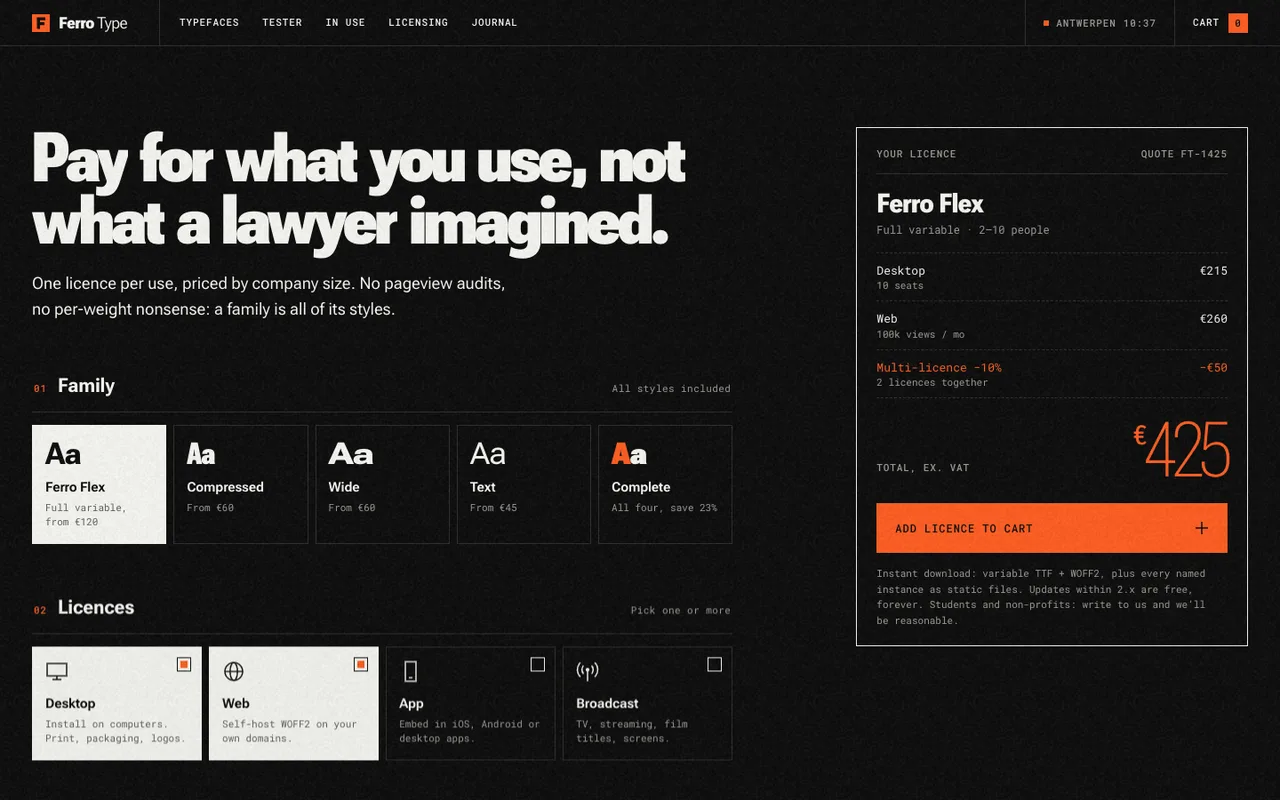 Ferro Type template — desktop screenshot 4