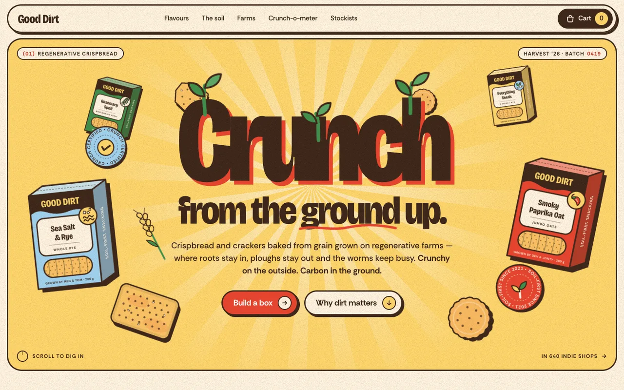 Good Dirt template — desktop screenshot 1