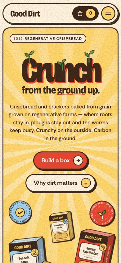 Good Dirt template — mobile screenshot 1
