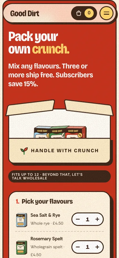 Good Dirt template — mobile screenshot 2