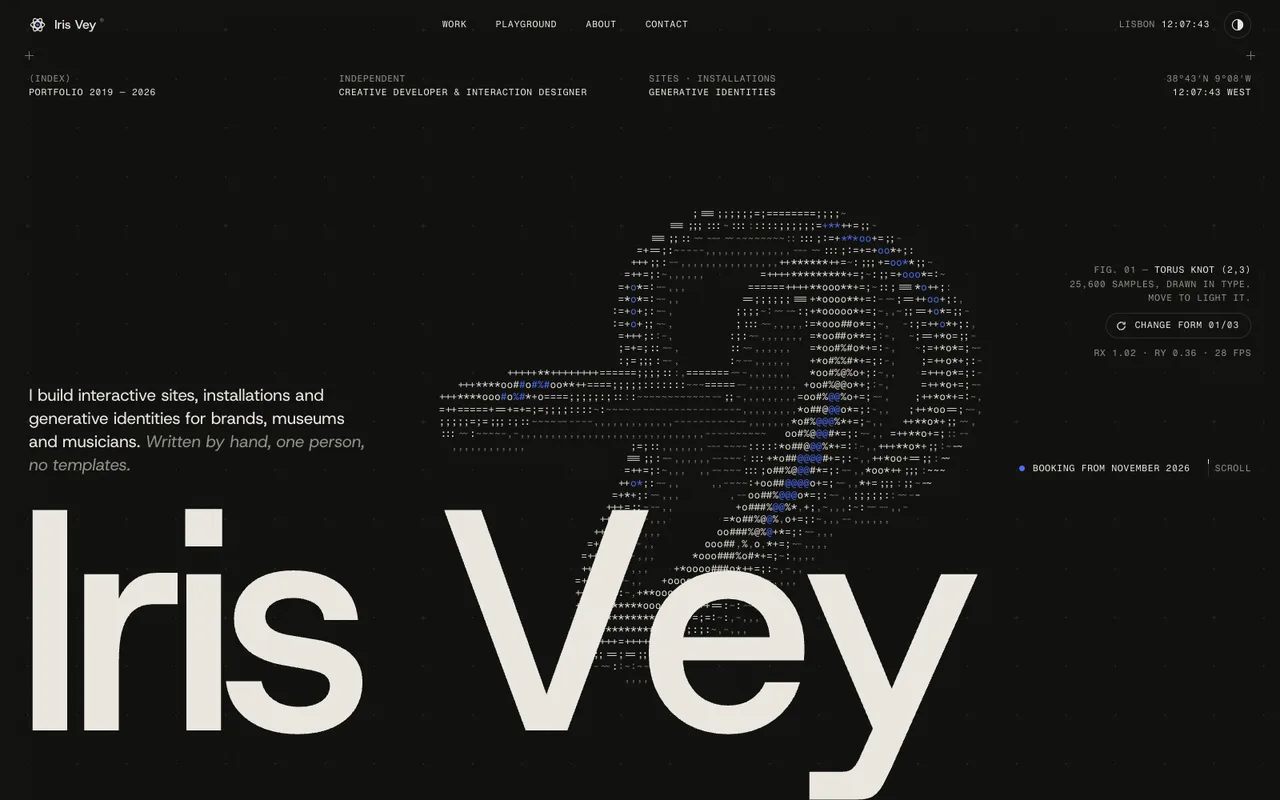 Iris Vey template — cover