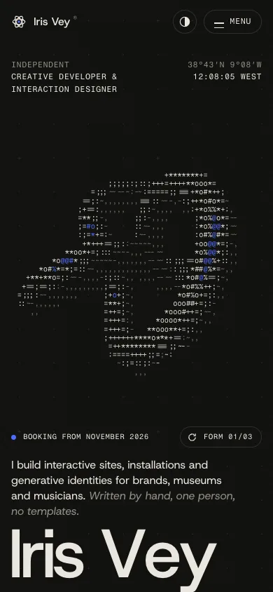 Iris Vey template — mobile screenshot 1