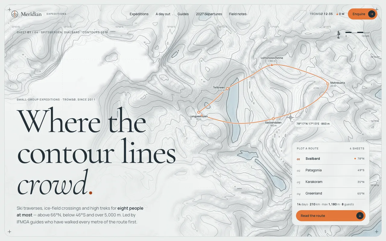 Meridian Expeditions template — cover