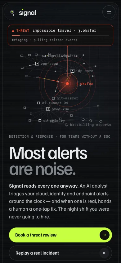 Signal template — mobile screenshot 1