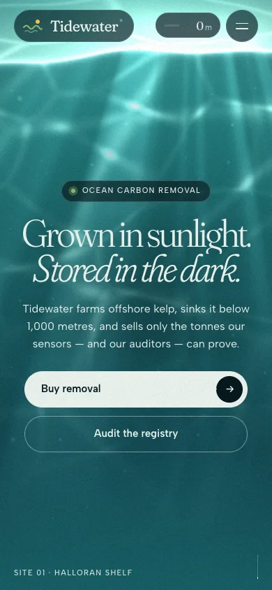 Tidewater template — mobile screenshot 1