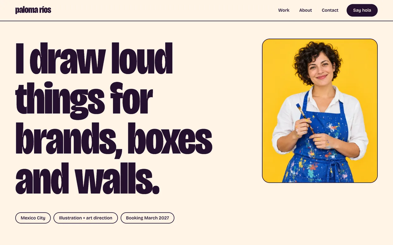 Tinta template — desktop screenshot 1