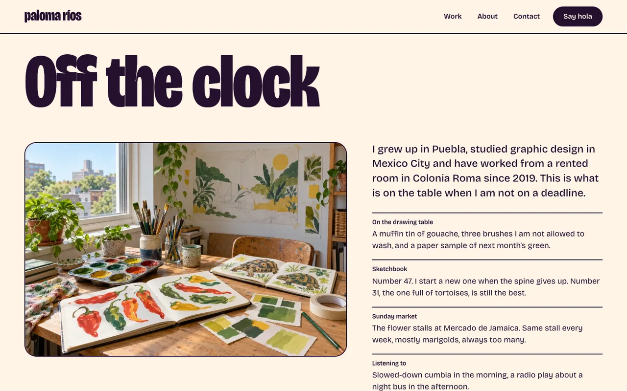 Tinta template — desktop screenshot 3