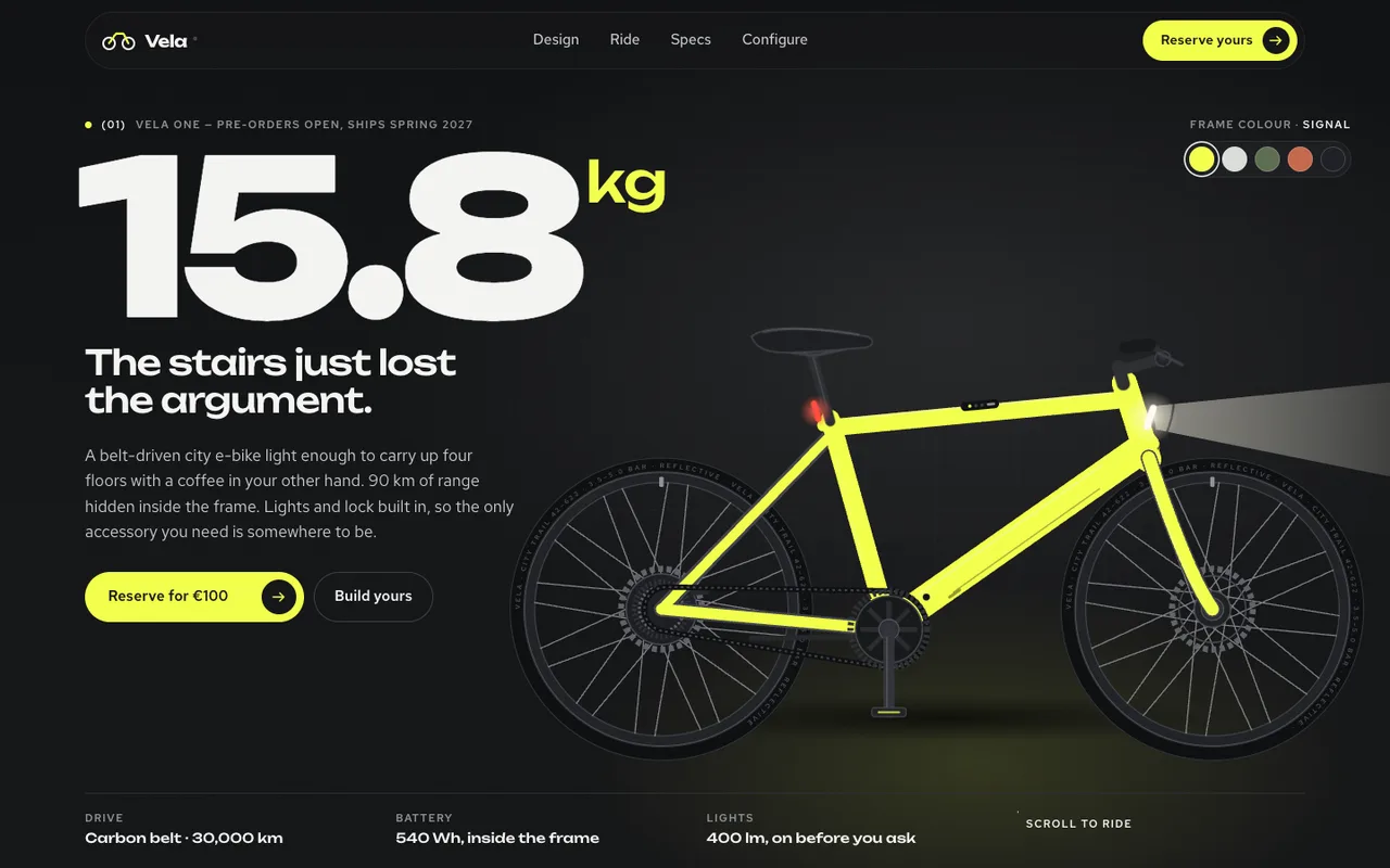 Vela template — desktop screenshot 1